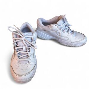 Nike Court Lite 2 White Silver Womens Athletic Shoes size 6.5